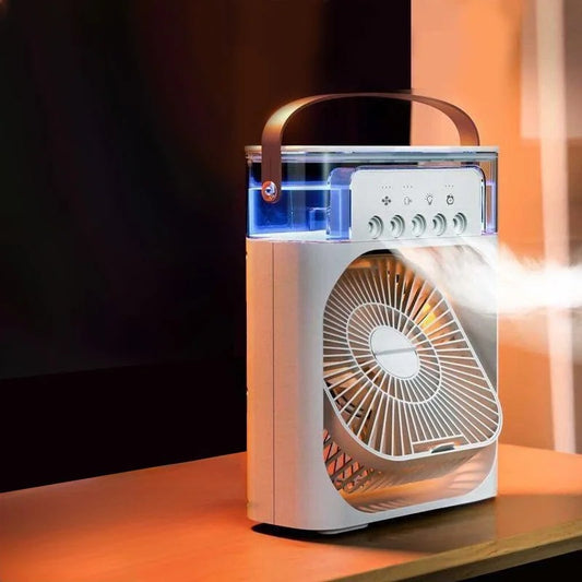Mini Climatiseur Portable 3-en-1 : Votre Oasis de Fraîcheur Personnelle