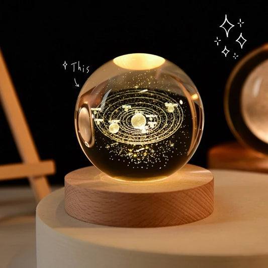Veilleuse Créative Lune et Étoiles : Douce Nuit