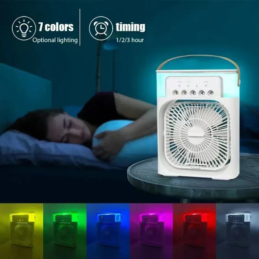 Mini Climatiseur Portable 3-en-1 : Votre Oasis de Fraîcheur Personnelle