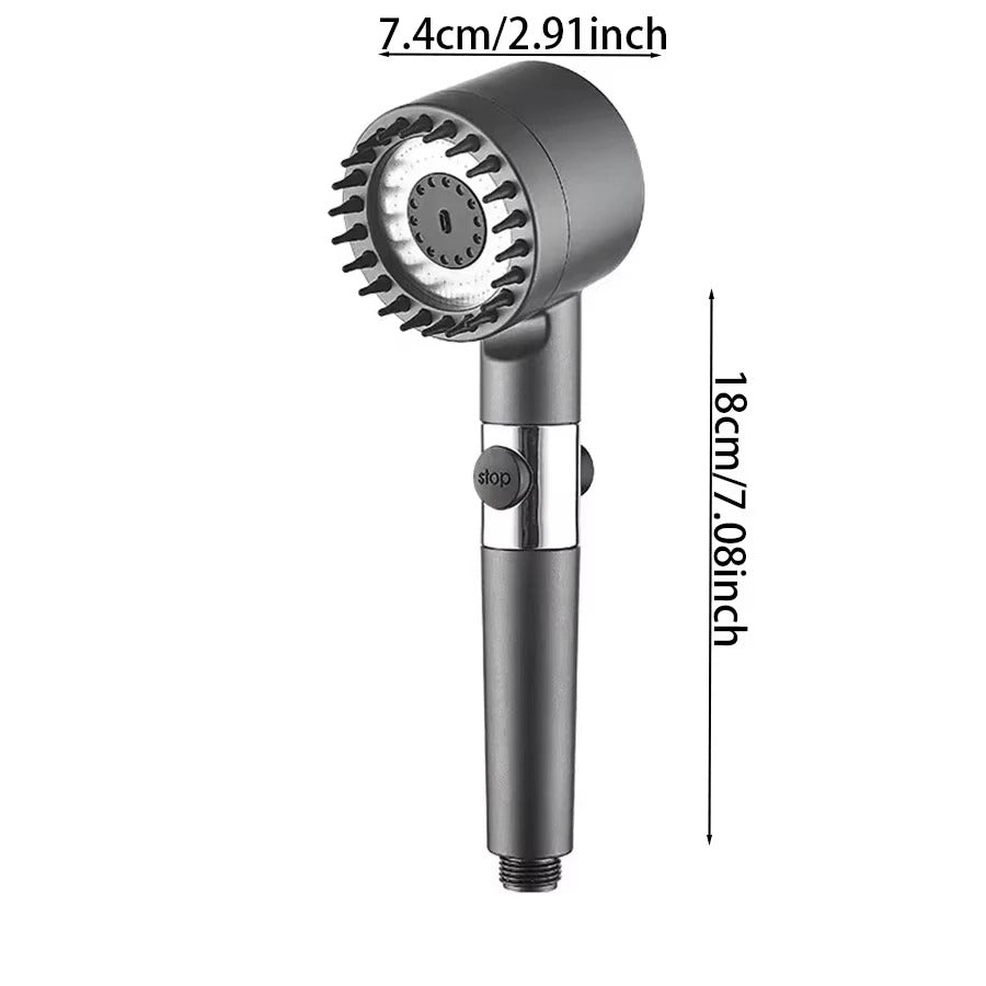 Douchette Design 3 Jets : Massage Relaxant & Économie d'Eau Garantie