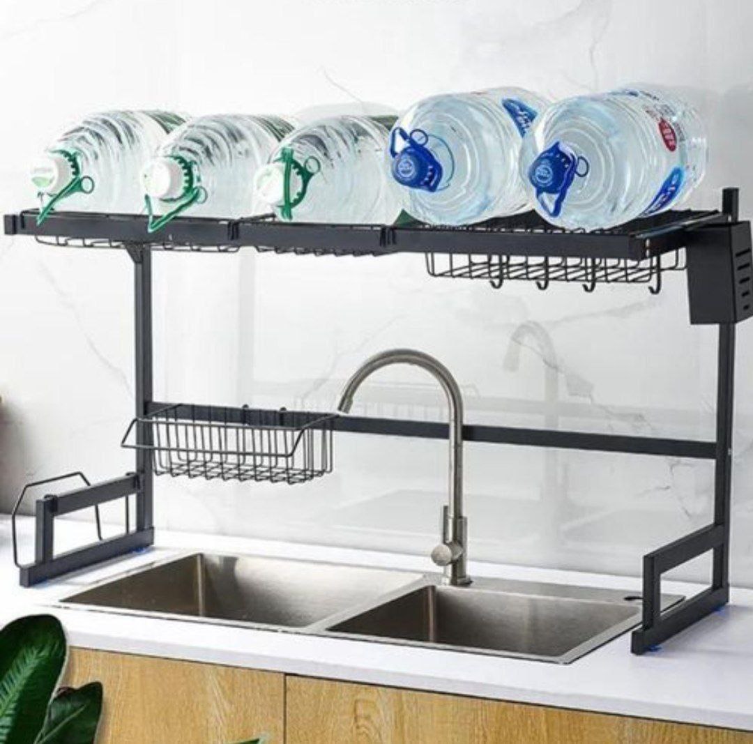 Support Vaisselle Inox Extensible : Organisation Évier Facile
